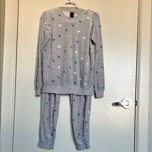 Disney Light Blue Pajama Set with Mickey Mouse